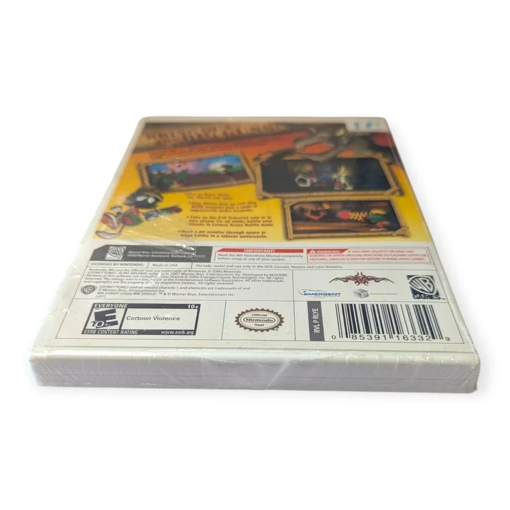 Looney Tunes ACME Arsenal Nintendo Wii Game New Sealed Warner Bros 2007 NIB